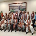 Ali Hasan Brohi and Dleep Singh after Sindh Basketball Association elections