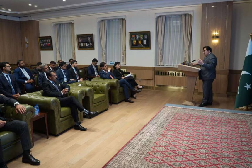 DHM Aizaz Khan with an NDU delegation in China highlighting Pakistan-China friendship