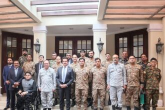 NDU delegation at Pakistan Embassy Jakarta during visit