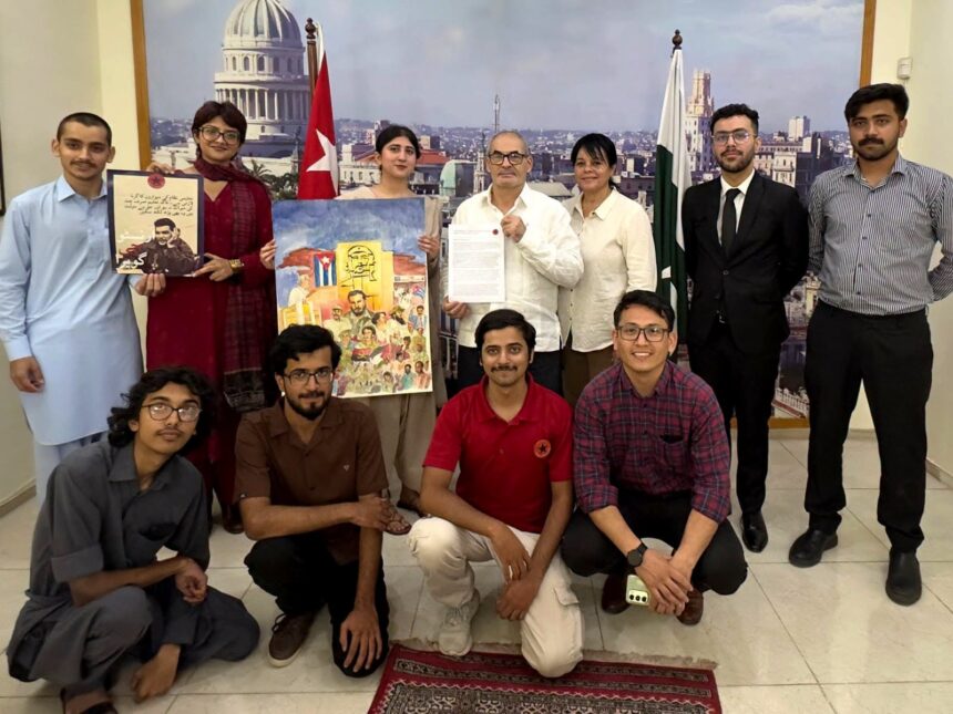 Progressive Students Federation delegation shows Cuba solidarity in Islamabad