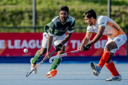Pakistan hockey team after the 7-1 loss to India in the FIH Pro League
