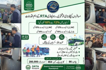 transport fares cut - Rawalpindi transport fares cut by up to 18%