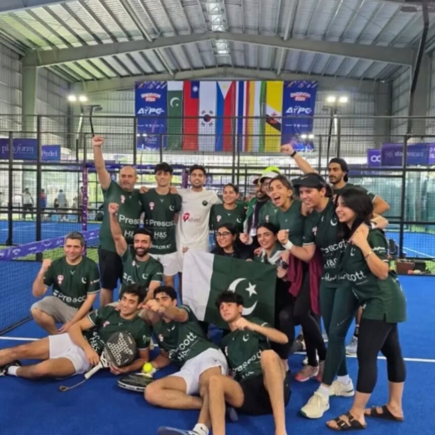 Team Pakistan in APPC 2026 with Pakistan padel support in Manila