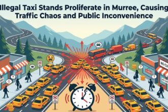 Illegal Taxi Stands Proliferate in Murree, Causing Traffic Chaos and Public Inconvenience