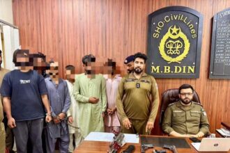 Six Held, Illegal Weapons Seized in Civil Line Police Crackdown