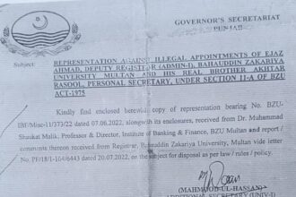 Years of Silence Over Representation Against Alleged Illegal Appointments Raise Questions for Punjab's Higher Education Department
