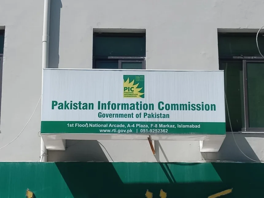 Pakistan Information Commission order regarding National Assembly Secretariat legal payments