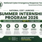 National CERT Summer Internship Programme 2026 for selected cybersecurity interns in Pakistan
