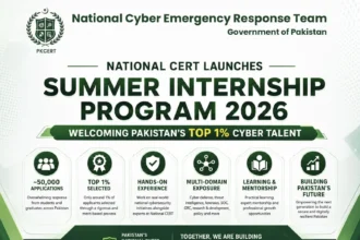 National CERT Summer Internship Programme 2026 for selected cybersecurity interns in Pakistan