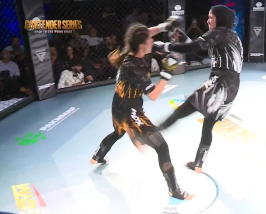 Pakistani MMA athletes competing at the PAKMMAF ACTIVIT Contender Series in Lahore