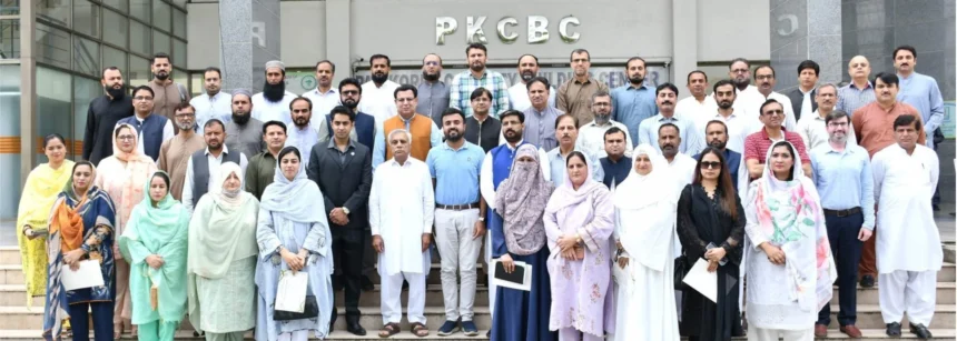 PMAS-AAUR faculty members and trainers at the AI training closing ceremony