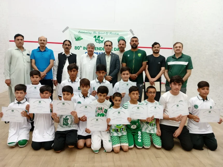Muhammad Salar wins Independence Day Squash Tournament at PSB Coaching Centre Peshawar