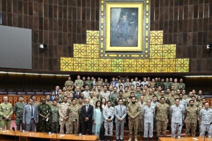 130-Member NDU Delegation Meets NA Speaker Ayaz Sadiq
