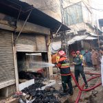Attock Fire Breaks Out at Clothing Shop in Meena Bazaar Brought Under Control