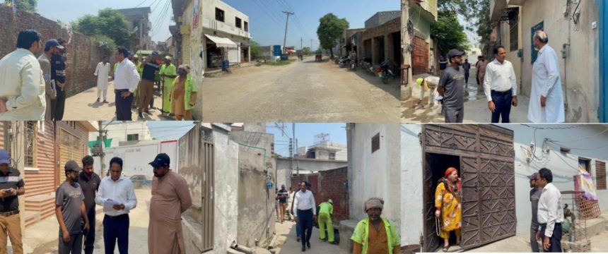 CEO WMC Reviews Sanitation Arrangements in Gujranwala