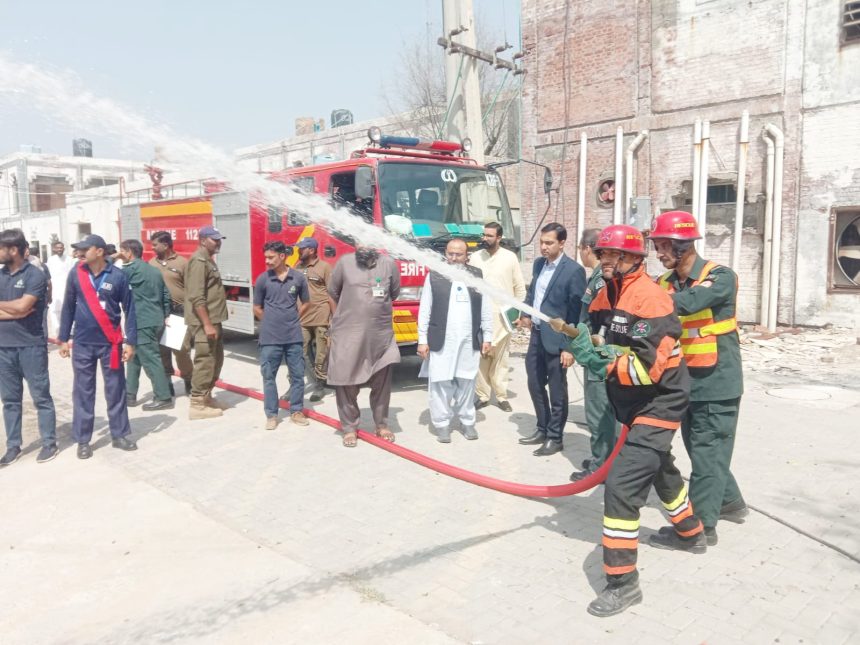 DC Khushab Inspects Emergency Response Drill and Medical Facilities at DHQ Hospital Joharabad