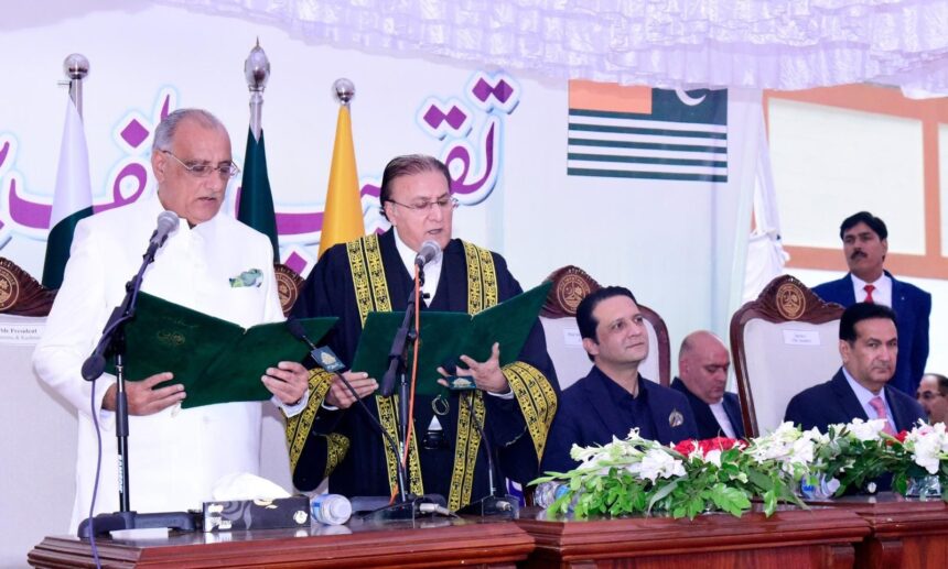 Dr Najeeb Naqi Sworn In as President of Azad Kashmir