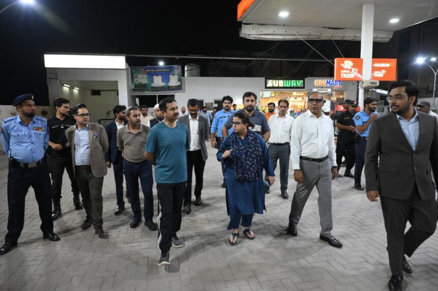 Federal Minister Shaza Fatima Reviews PM Petrol Relief Scheme at Islamabad Pumps