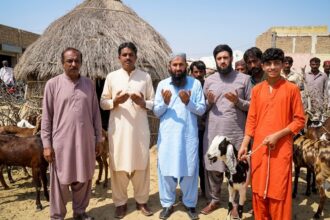 Hiswa Welfare Provides Goats to Lightning-Affected Family Near Chhachhro
