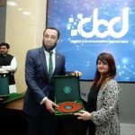 Information Minister Attaullah Tarar Presents Recognition Shield to APMC Chairperson Qurat ul Ain Ali Khawaja