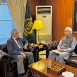 Ishaq Dar Receives Farewell Call from Ambassador Tahir Andrabi