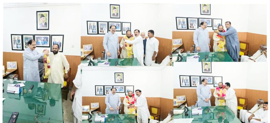 PML-N Khushab Leaders Meet at Party House, Congratulate Malik Muhammad Shahbaz Burhan on Performing Umrah