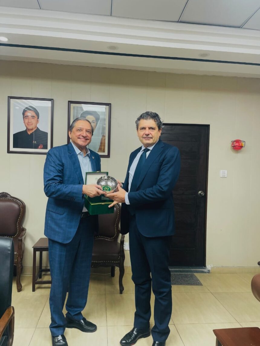 Senator Saleem Mandviwalla Meets Italian Ambassador to Pakistan