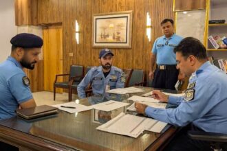 DIG Ali Wasim, Sulaiman Zafar and Sulaiman Shah Discuss Investigation of Serious Crimes