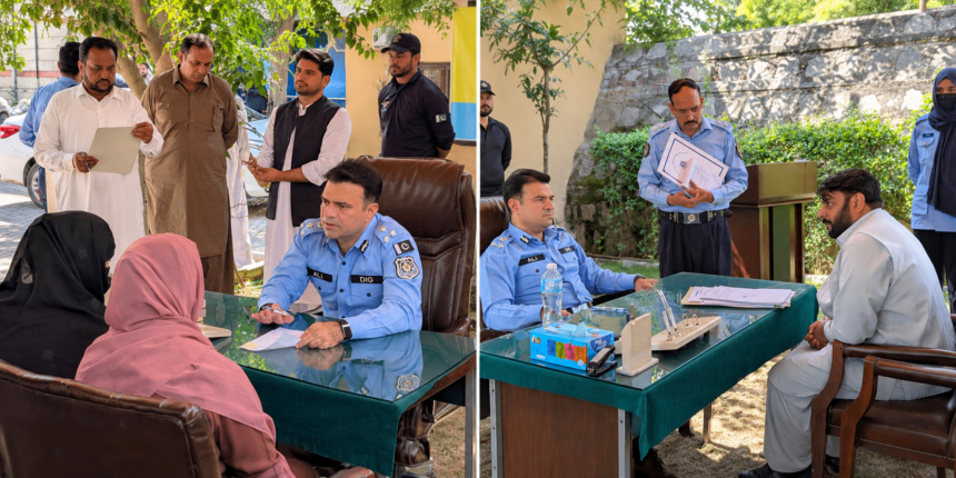 DIG Islamabad Ali Waseem Holds Open Court, Orders Prompt Resolution of Citizens’ Complaints