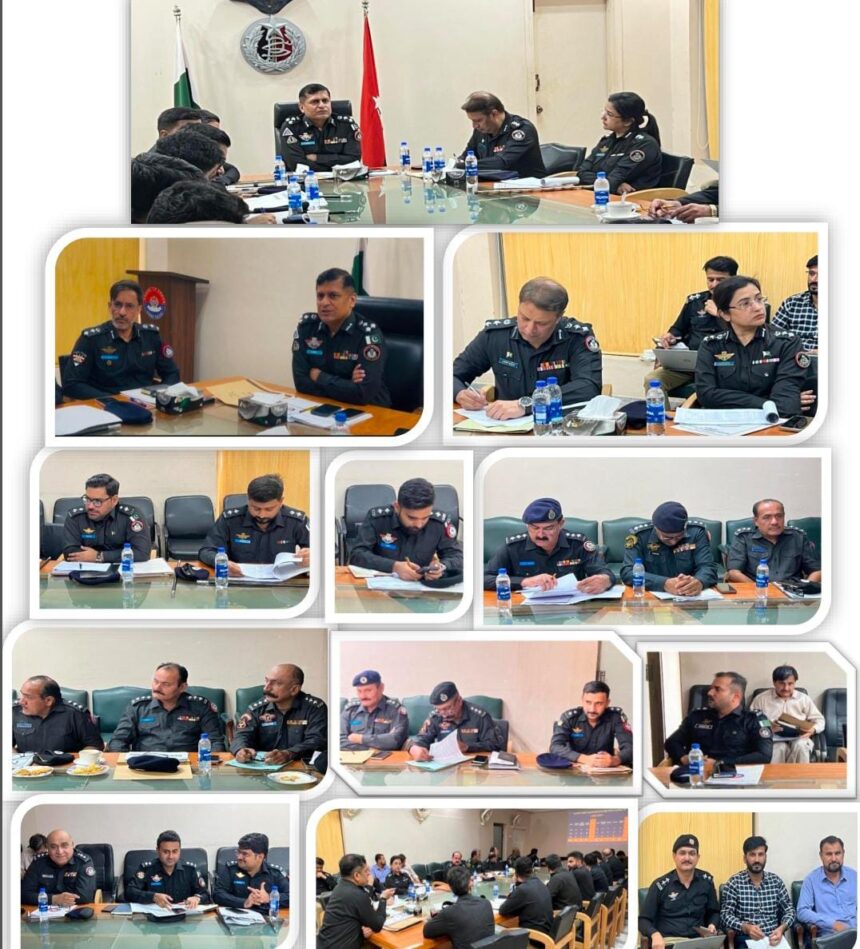 DIGP Mirpurkhas Range Reviews Crime Situation and Law Enforcement Measures