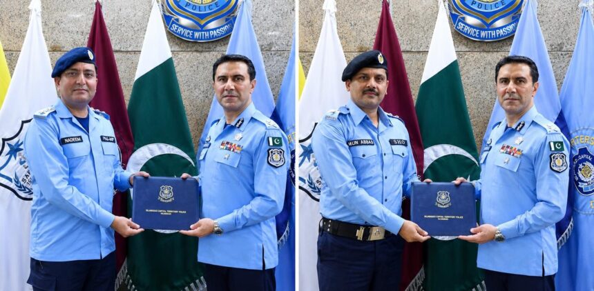 Inspector Nadeem Tahir Chaudhry and SHO Aun Abbas Recognized for Outstanding Performance