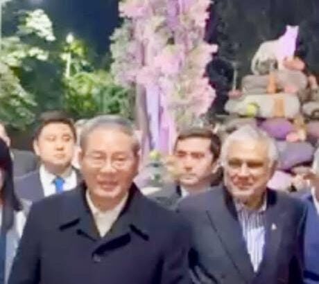 Ishaq Dar Holds Informal Meeting with Chinese Premier Li Qiang in Dushanbe