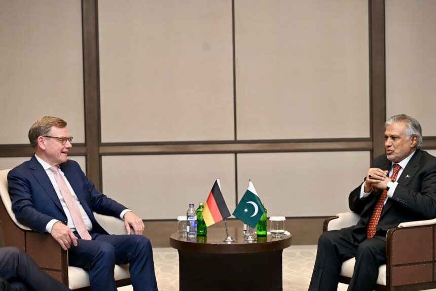Ishaq Dar Meets German Foreign Minister to Discuss Bilateral Ties and Regional Developments
