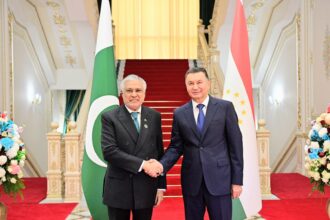 Ishaq Dar Meets Tajikistan’s Prime Minister in Dushanbe