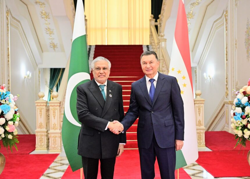 Ishaq Dar Meets Tajikistan’s Prime Minister in Dushanbe