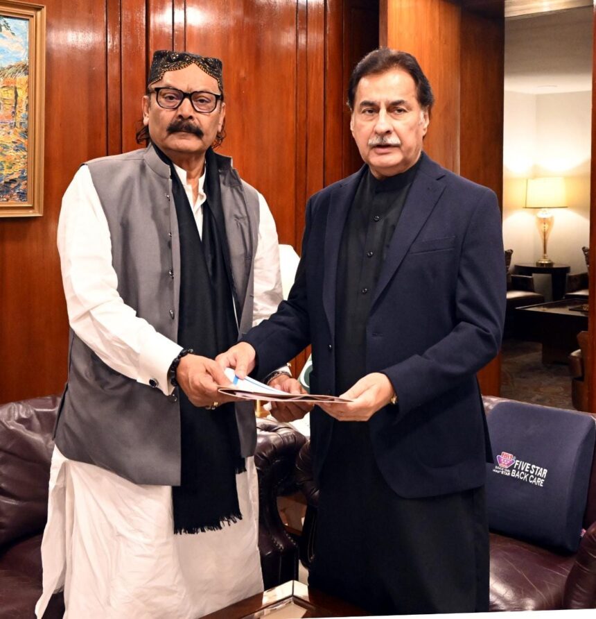 Kashmir Committee Chairman Rana Muhammad Qasim Noon Calls on NA Speaker Sardar Ayaz Sadiq