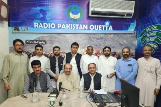 MNA and NA Information & Broadcasting Committee Chairman Pullain Baloch Visits Radio Station in Quetta