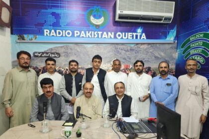 MNA and NA Information & Broadcasting Committee Chairman Pullain Baloch Visits Radio Station in Quetta
