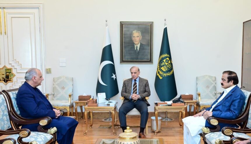 PM Shehbaz Sharif Meets AJK President Dr Muhammad Najeeb Naqi Khan, Assures Federal Support for Development