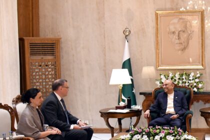 President Asif Ali Zardari Meets Switzerland’s Ambassador-Designate at Aiwan-e-Sadr
