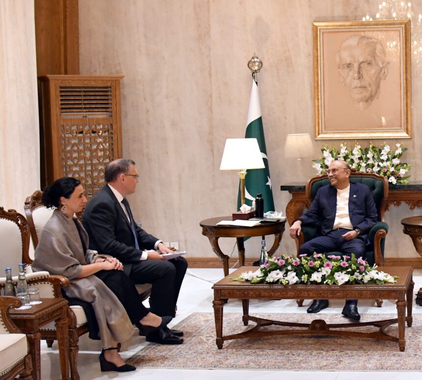President Asif Ali Zardari Meets Switzerland’s Ambassador-Designate at Aiwan-e-Sadr