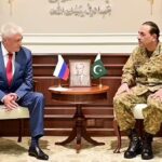 Russian Interior Minister Vladimir Kolokoltsev Meets Field Marshal Asim Munir at GHQ