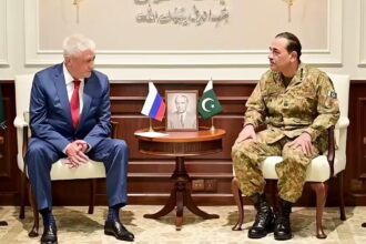 Russian Interior Minister Vladimir Kolokoltsev Meets Field Marshal Asim Munir at GHQ