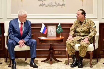 Russian Interior Minister Vladimir Kolokoltsev Meets Field Marshal Asim Munir at GHQ