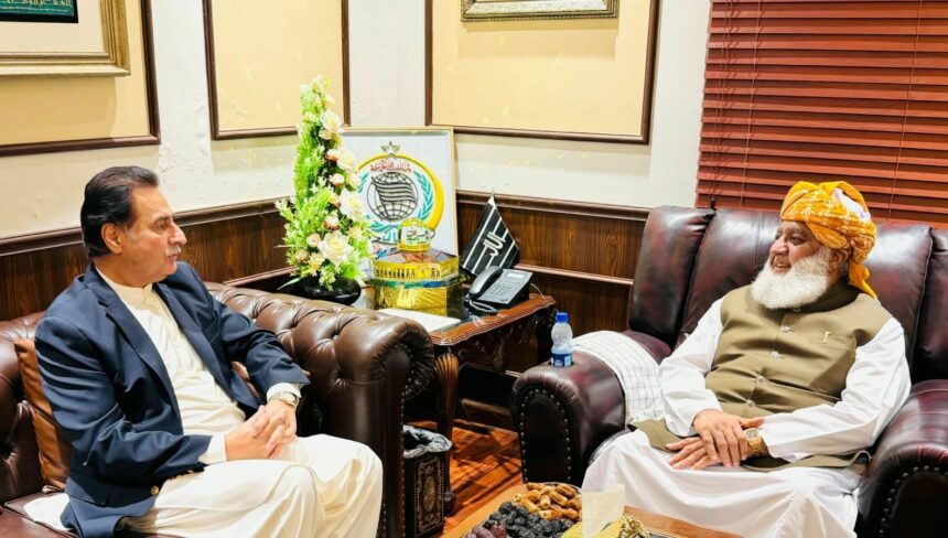Speaker National Assembly Sardar Ayaz Sadiq Meets JUI-F Chief Maulana Fazlur Rehman