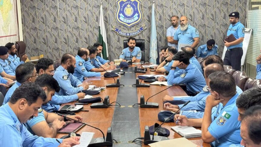 SSP Operations Islamabad Qazi Ali Raza Chairs Key Meeting on Law and Order